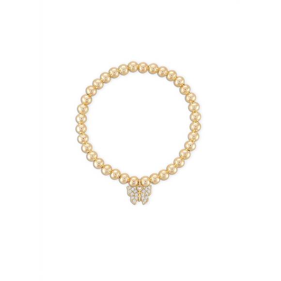 NEW ALEXA LEIGH women's hope bracelet in yellow gold